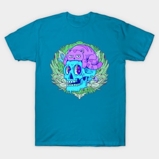 Cat Skull Funny T-Shirt